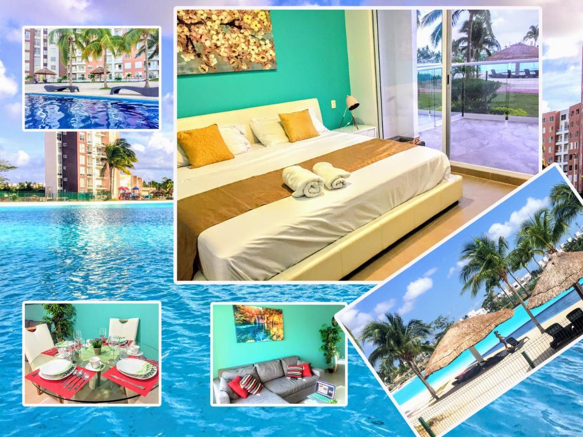 Escape Al Caribe Con Una Vista Impresionante En Pilarita'S Dream Lagoons Cancún Exteriör bild